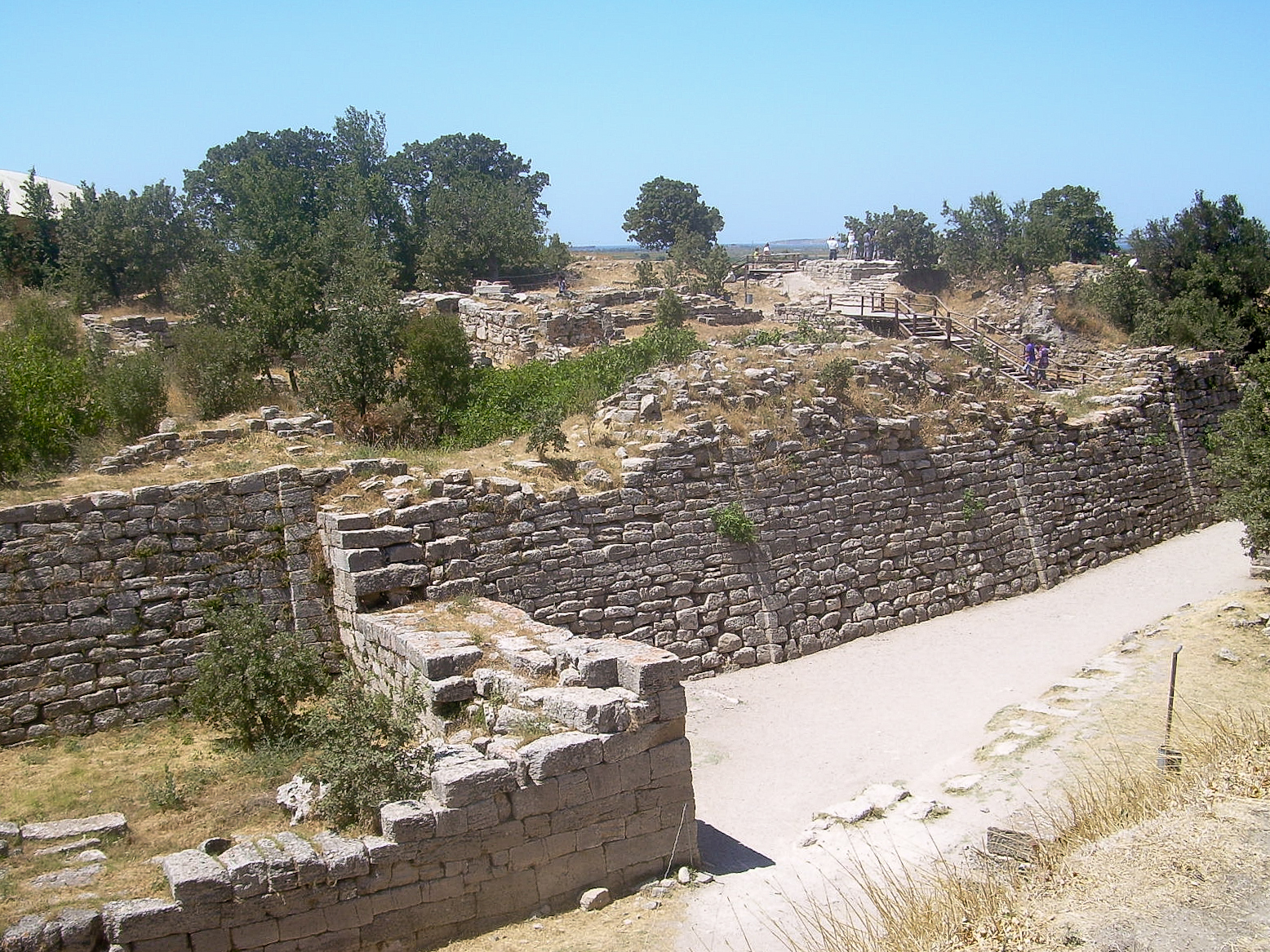 Ancient stone walls at Troy