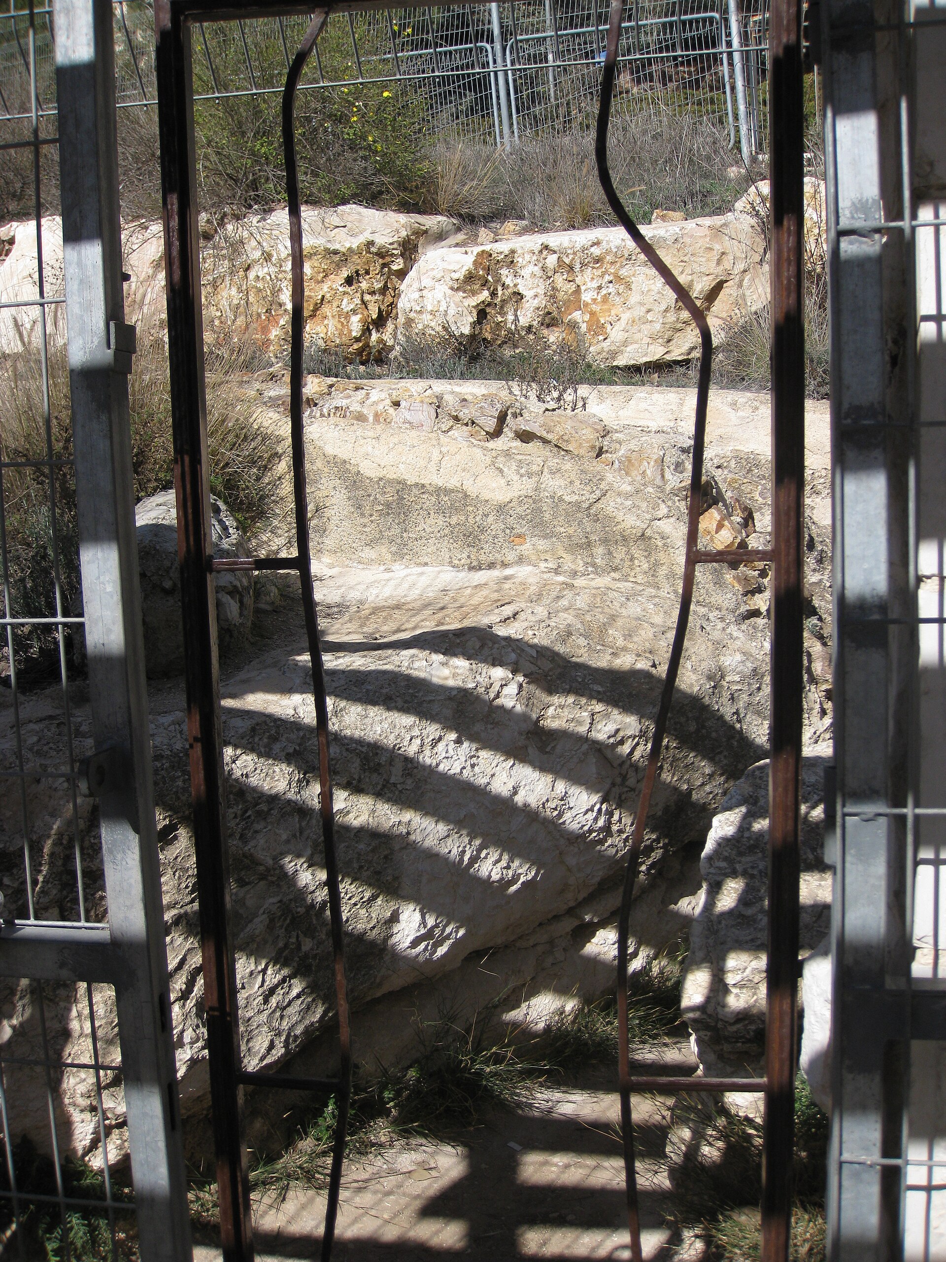 Entrance to an ancient aqueduct tunnel