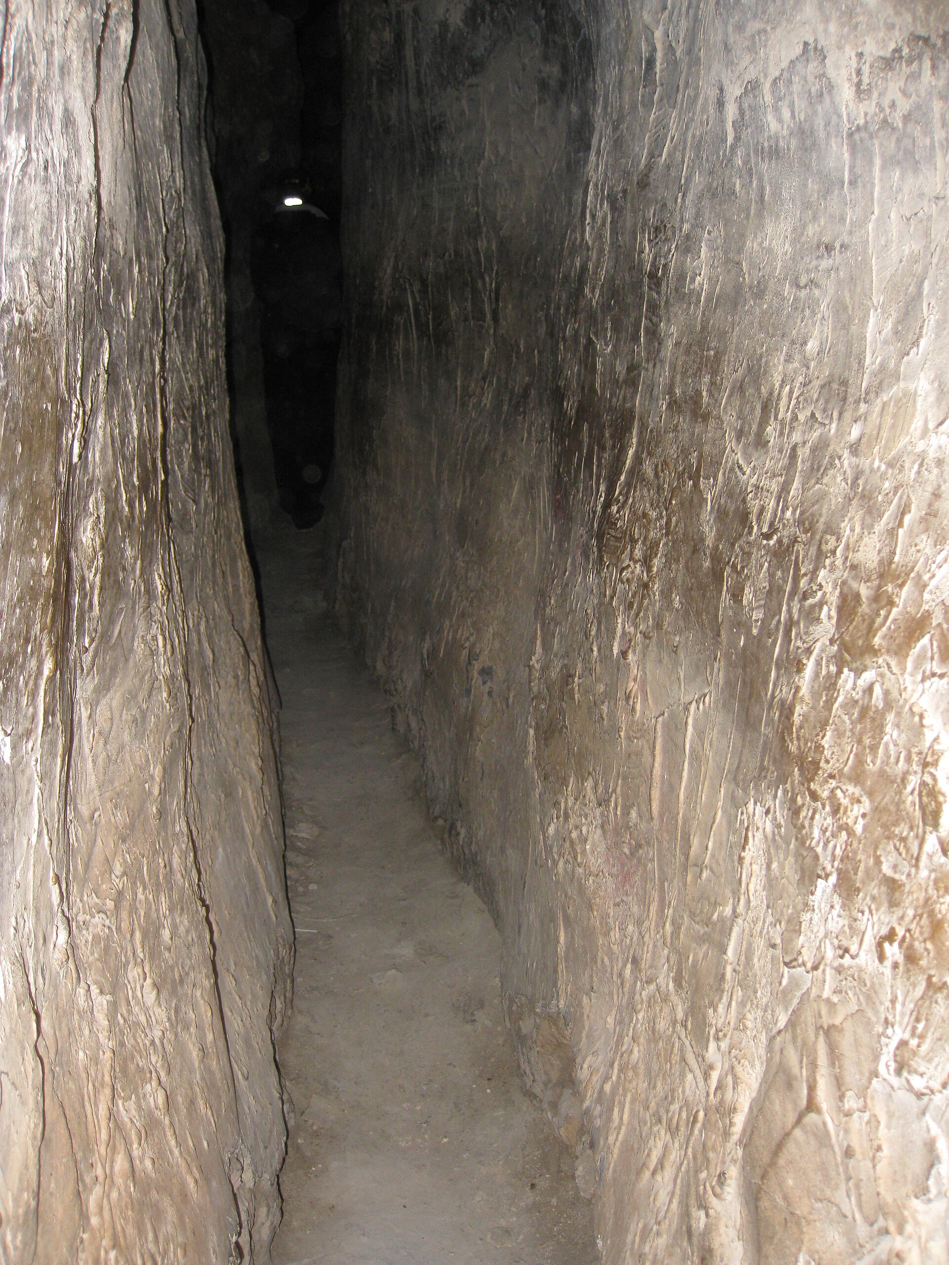Rock-cut tunnel of the Lower Aqueduct in Jerusalem