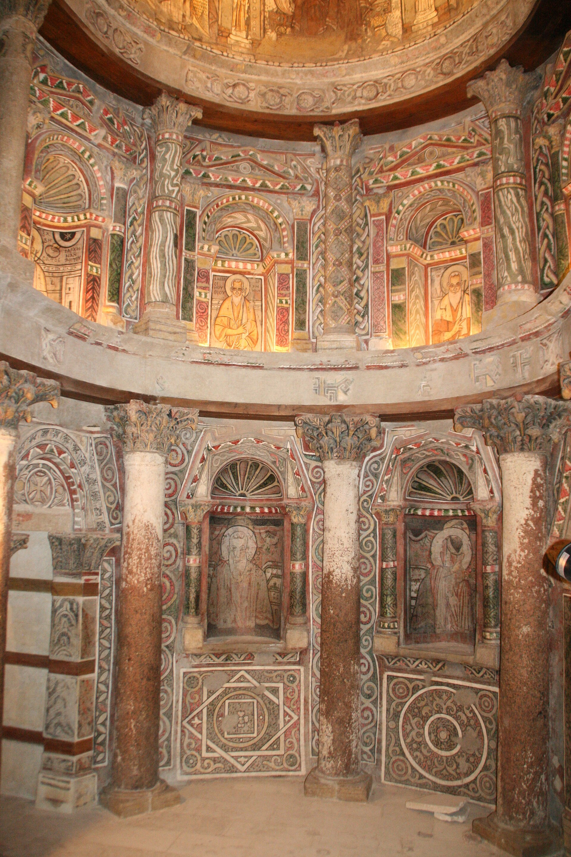 Painted apse of the Red Monastery church
