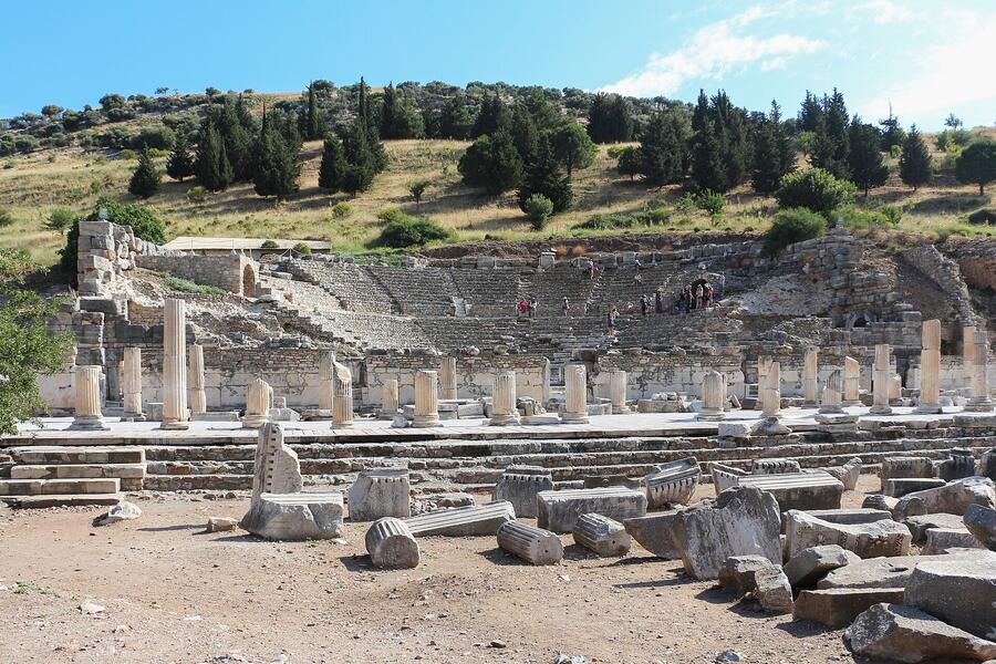 The Odeon (bouleuterion) seating