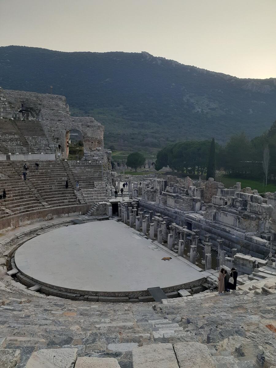 Great Theatre from the upper seats toward the Harbour Street