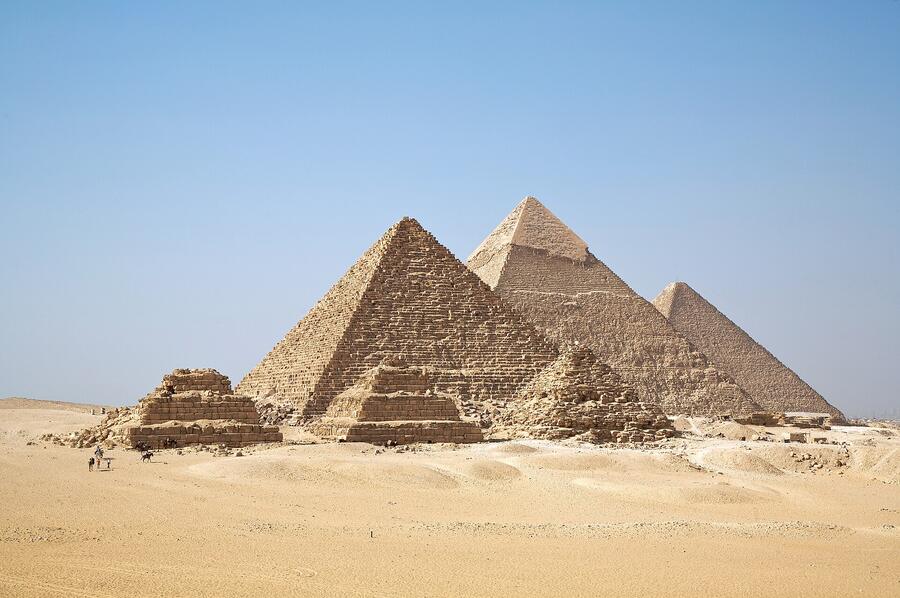 All three Giza pyramids in one view