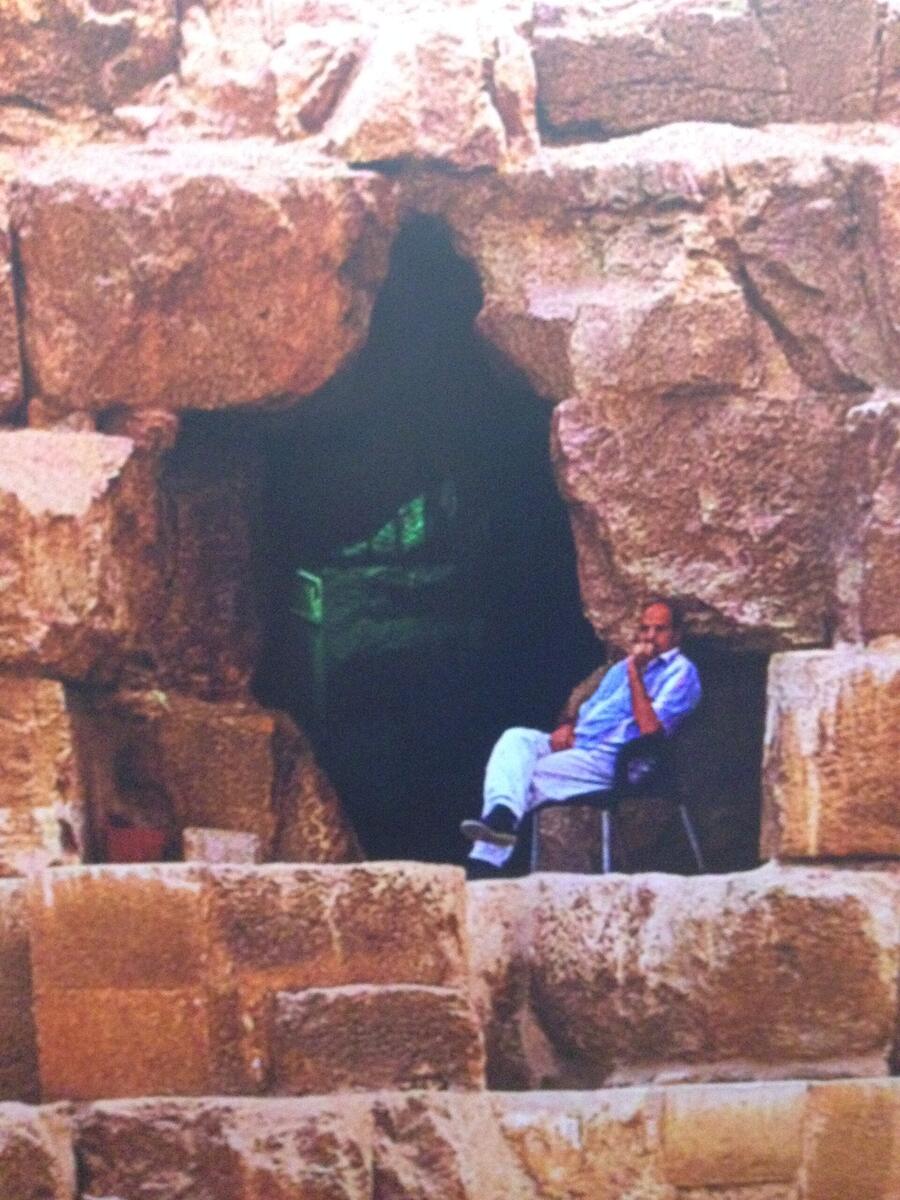 Entrance on the north face of the Great Pyramid