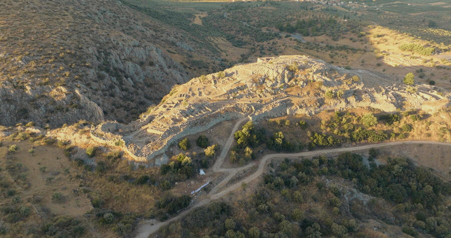 Mycenae from the air