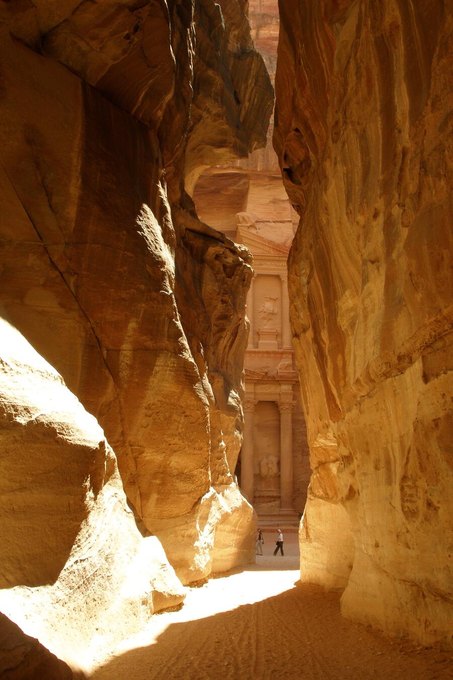 The Siq canyon